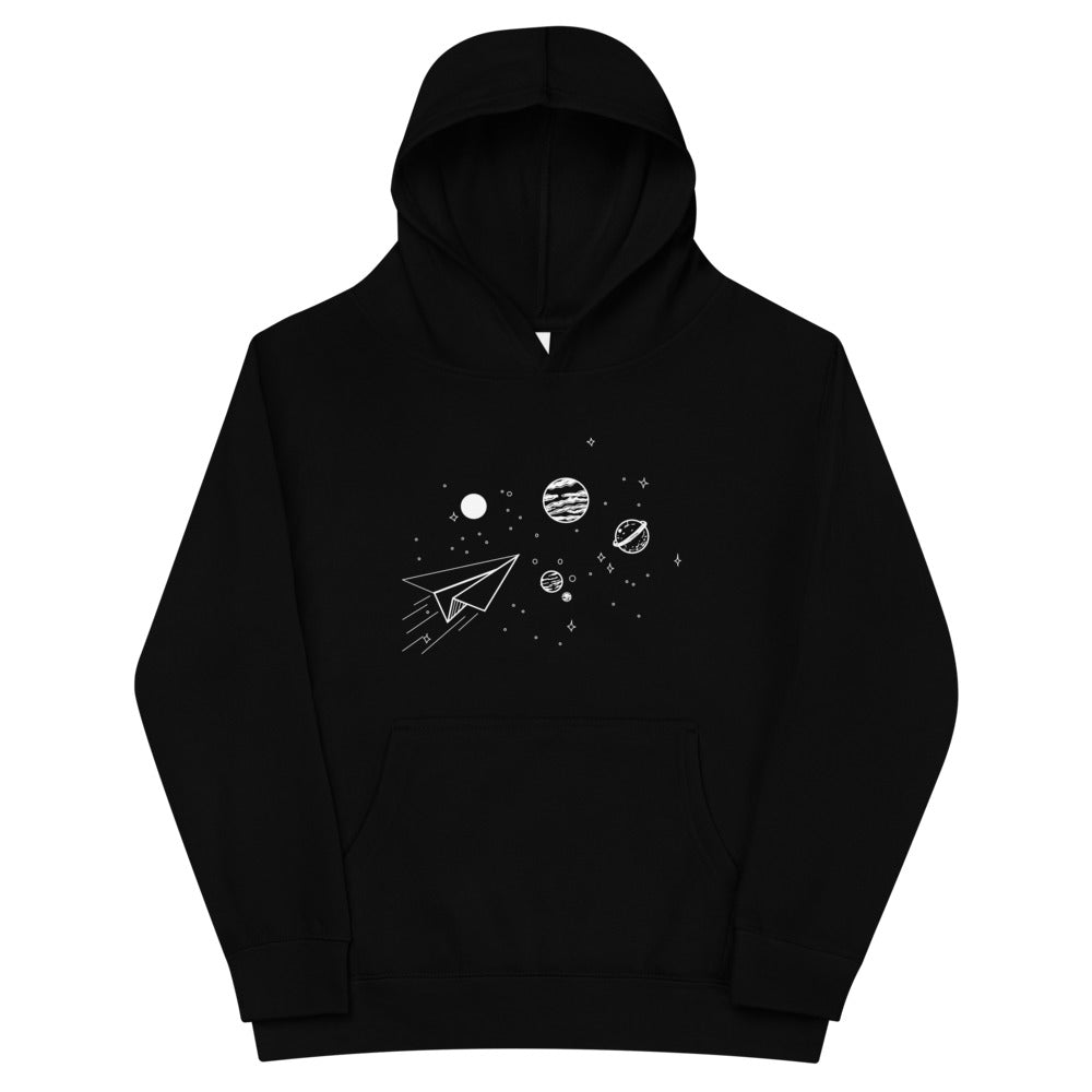 Kit + Puck Kids Space fleece hoodie