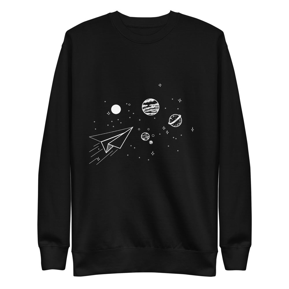 Kit + Puck Space Adult Sweatshirt Dark