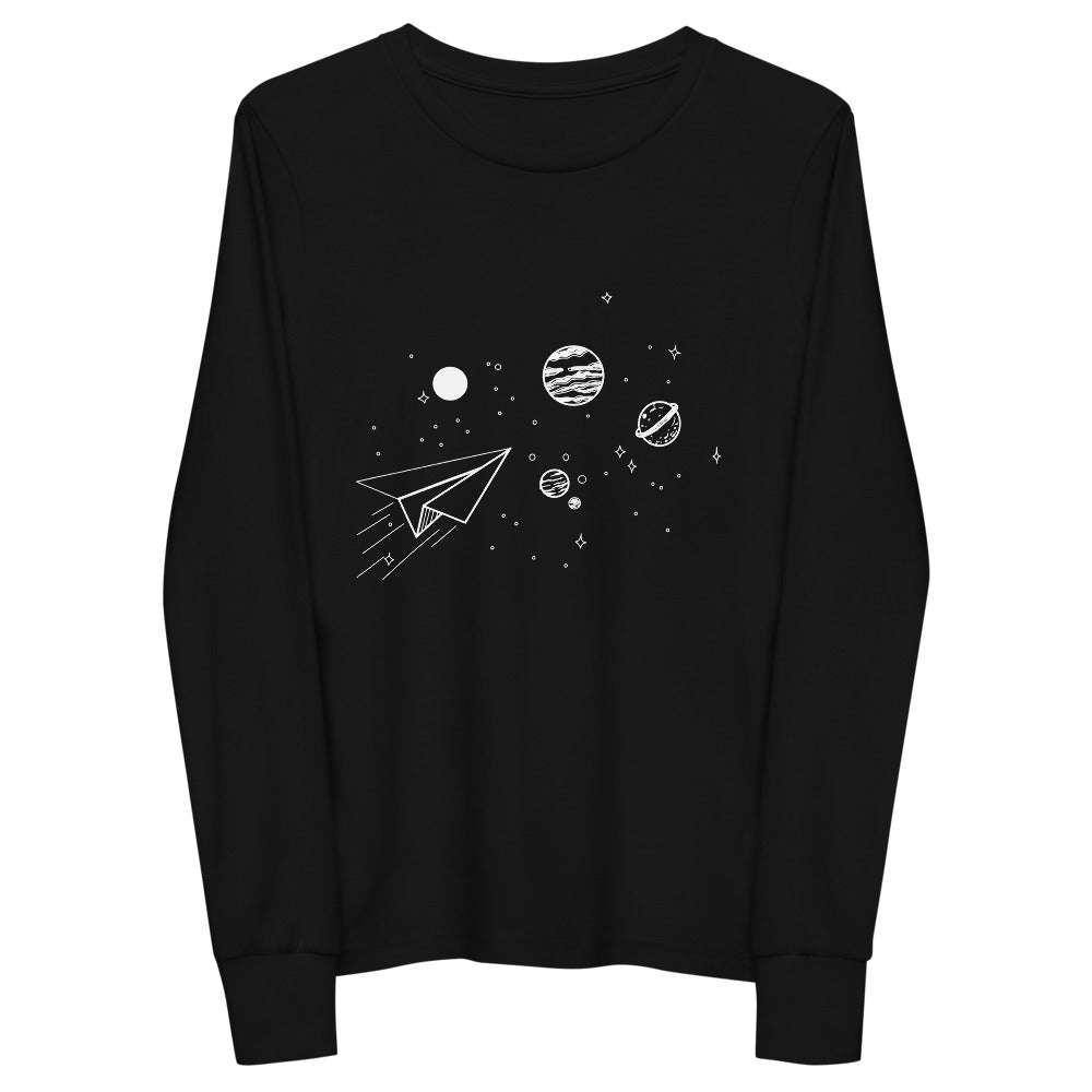 Kit + Puck Space Youth long sleeve tee